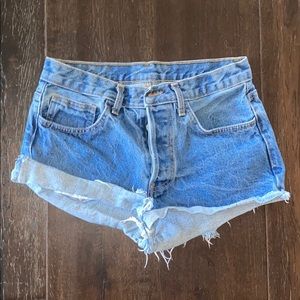 Denim shorts